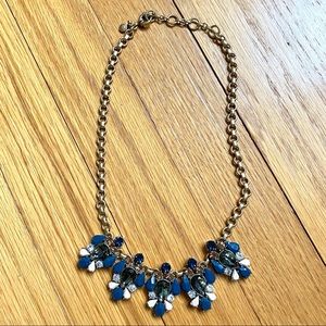 J. Crew Navy and Pink Necklace